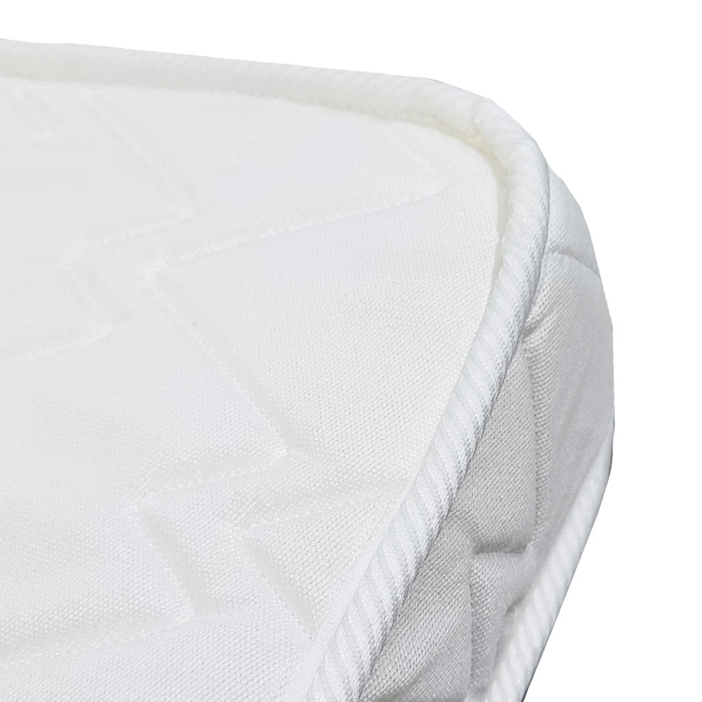 Happy Cot 4" High Density Anti Dust Mite Upholstered Foam Mattress - White