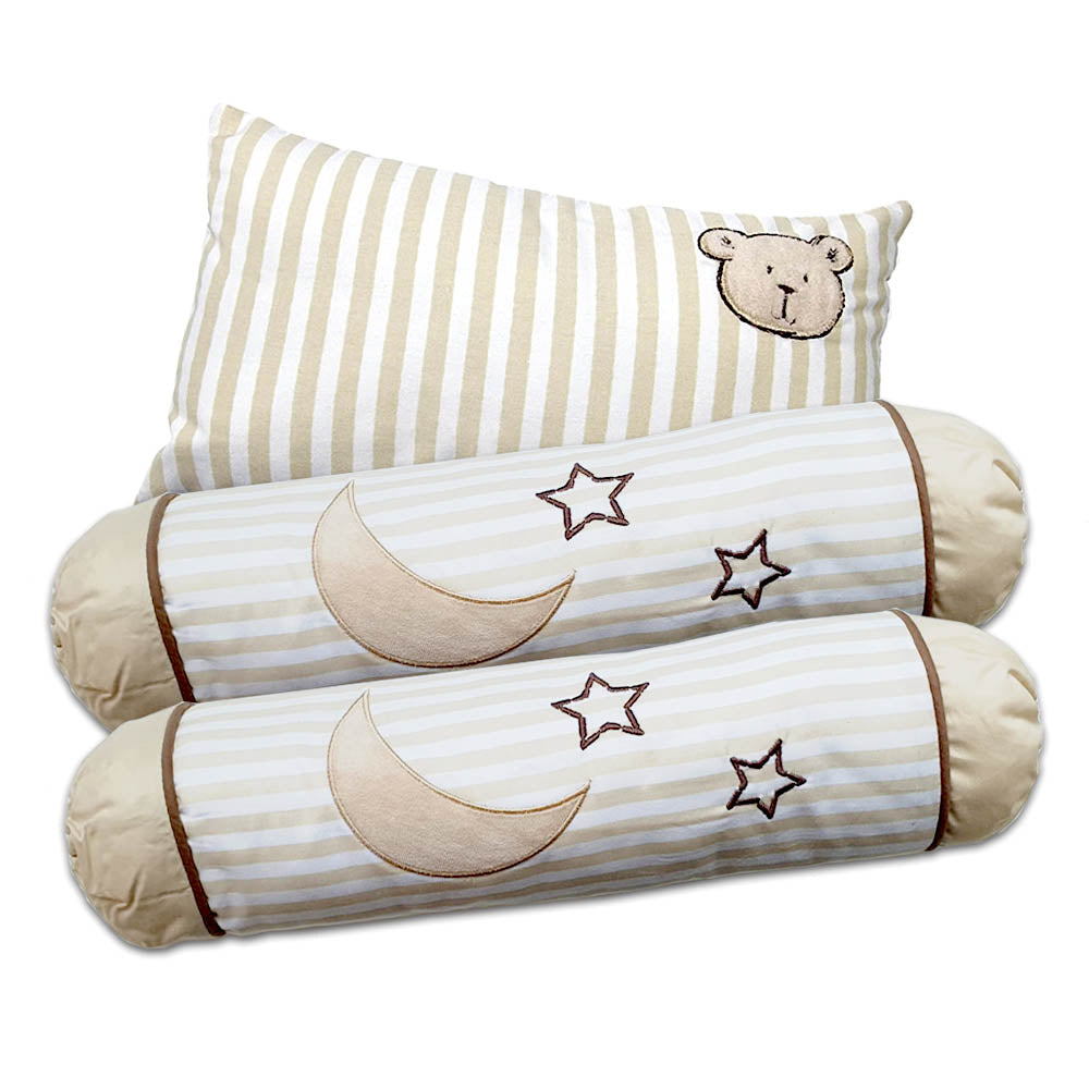 Happy Cot Baby Pillow & Bolster Set - Sweet Bear