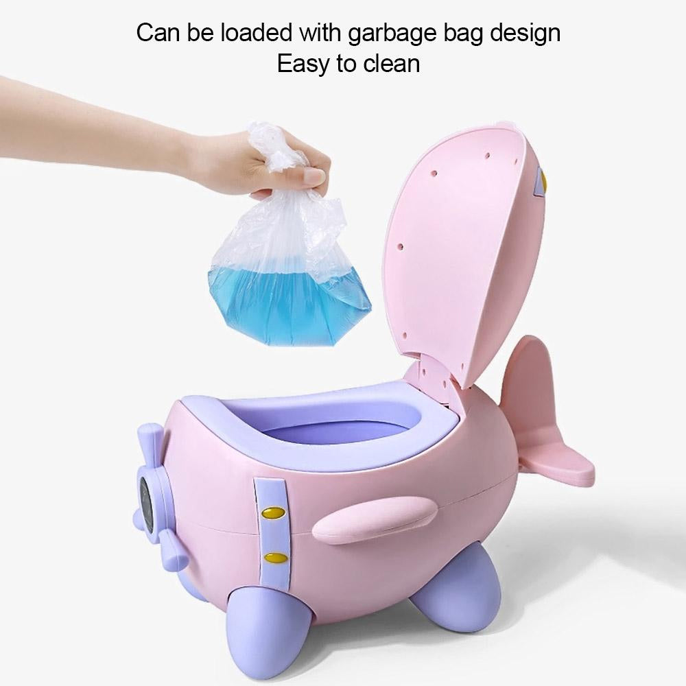 Housbay Airplane Training Potty for Kids - Pink / Green