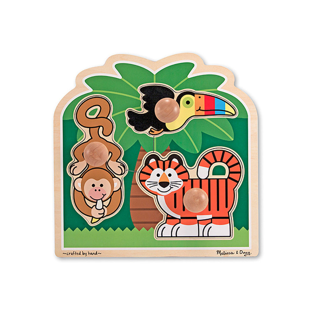 Melissa & Doug Jumbo Knob Puzzle - Rainforest Friends