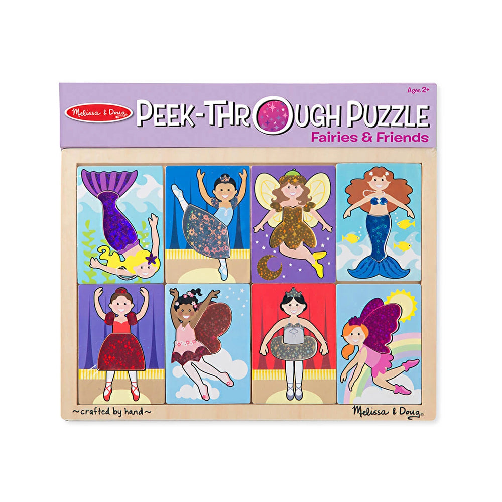Melissa & Doug Peek-Through Puzzle - Fairies & Friends