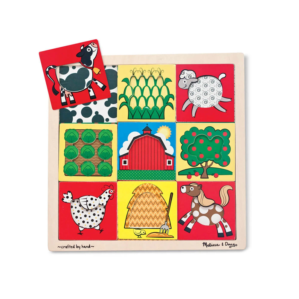 Melissa & Doug Peek-Through Puzzle - Farm