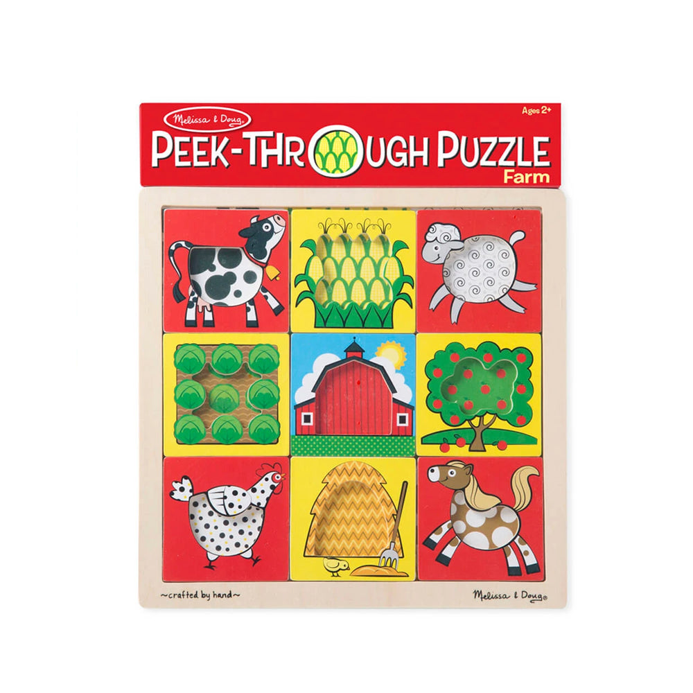 Melissa & Doug Peek-Through Puzzle - Farm