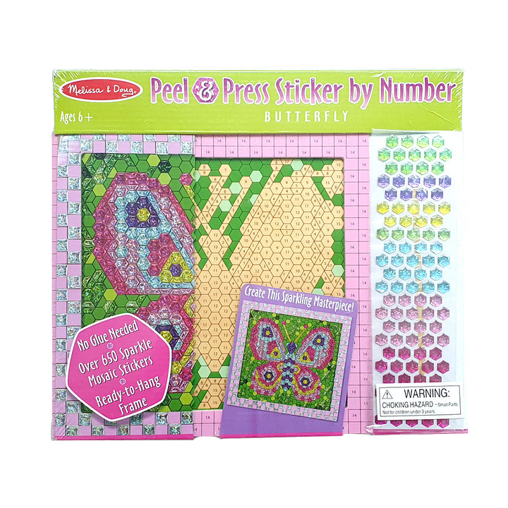 Melissa & Doug Peel & Press Sticker by Number - Butterfly