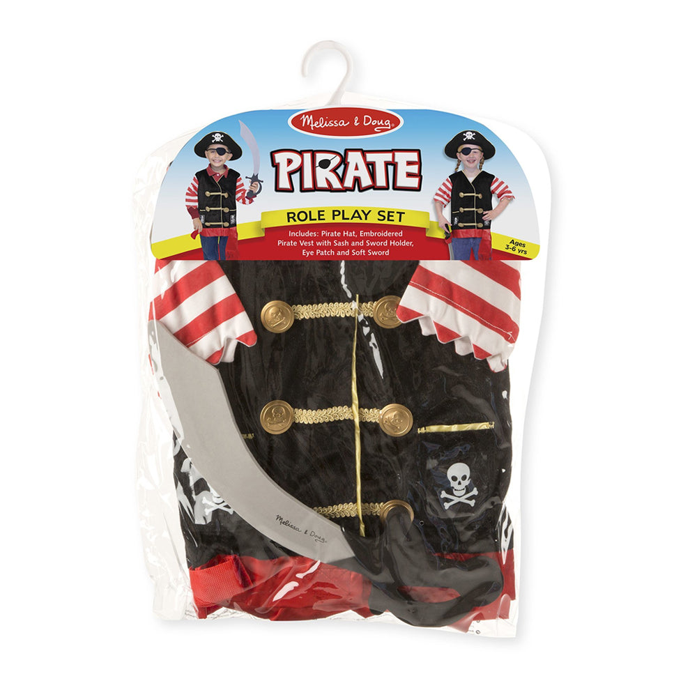 Melissa & Doug Pirate Role Play Costume Set