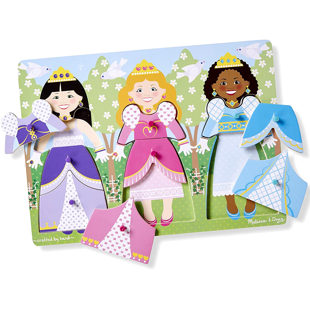 Melissa & Doug Peg Puzzle - Dress-Up Princesses