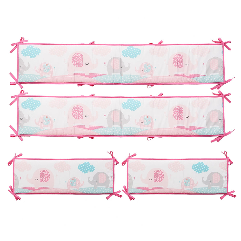 Happy Cot 100% Polyester Full Baby Bumper Set - Elephant March (P18)