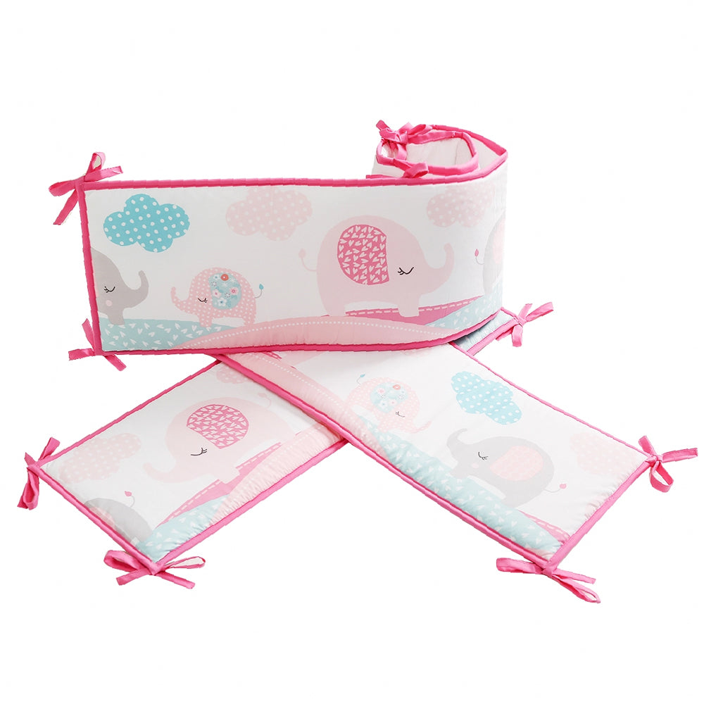 Happy Cot 100% Polyester Full Baby Bumper Set - Elephant March (P18)