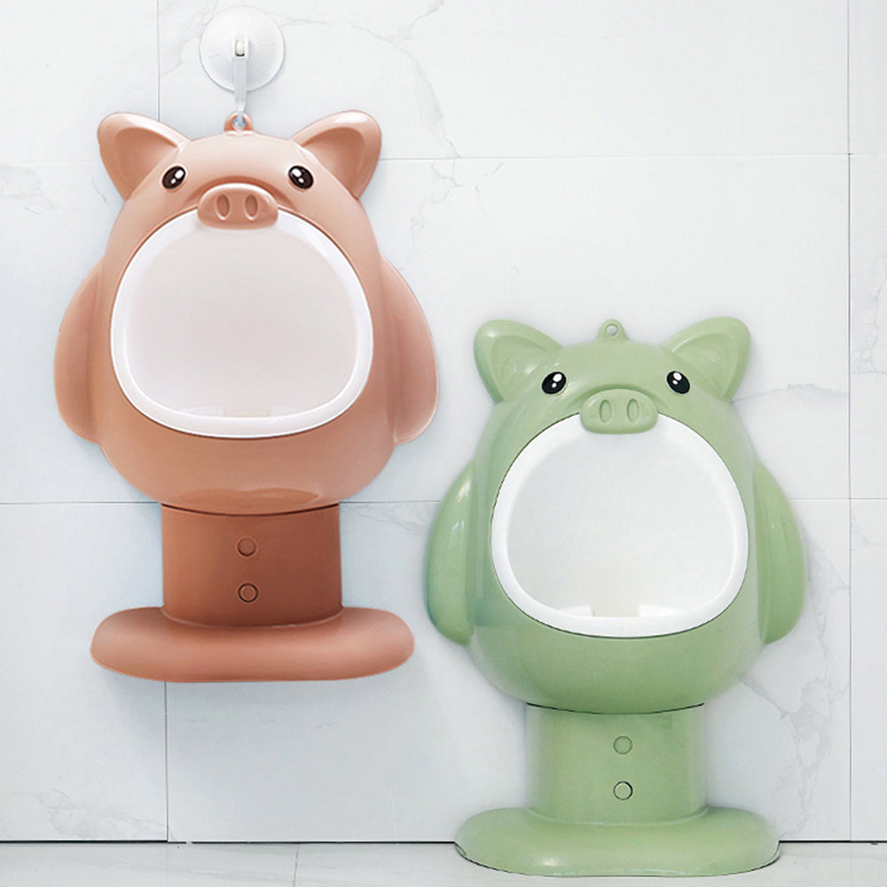 Housbay Piggy Training Urinal for Boys - Brown / Green
